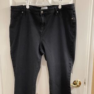 LILA RYAN BLACK PANTS JEANS PLUS SIZE 18W equal to 1X or 2X
